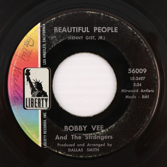Bobby Vee & The Strangers *Beautiful People/I May Be Gone 45 rpm 7" Vinyl Record - Picture 1 of 8